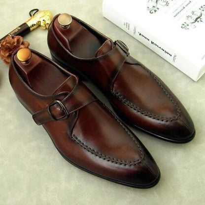 Men pu Leather Shoes Low Heel Fringe Shoes Dress Shoes Brogue Shoes Spring Ankle Boots Vintage Classic Male Casual F121