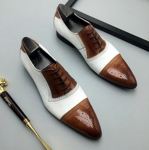 Men's Vintage Leather Loafers - Classic Style & Comfort