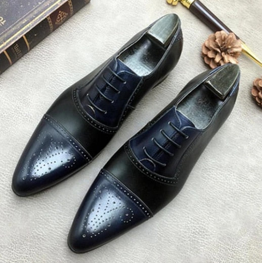 Men's Vintage Leather Loafers - Classic Style & Comfort