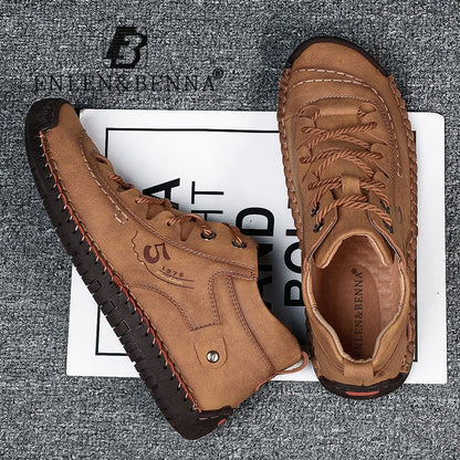Casual Men's Winter Boots - Warm & Stylish Leather Footwear