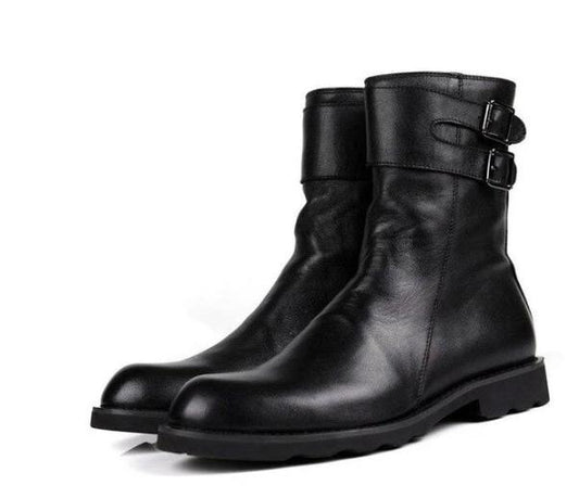 Men PU Leather Fashion Shoes Low Heel Fringe Shoes Dress Shoes Brogue Shoes Spring Boots Vintage Classic Male Casual TV069
