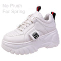 Hight Increase Ulzzang Women Casual Shoes Woman Sneakers Platform Wedges High Heels Flats Loafers Ladies Creepers Trainers