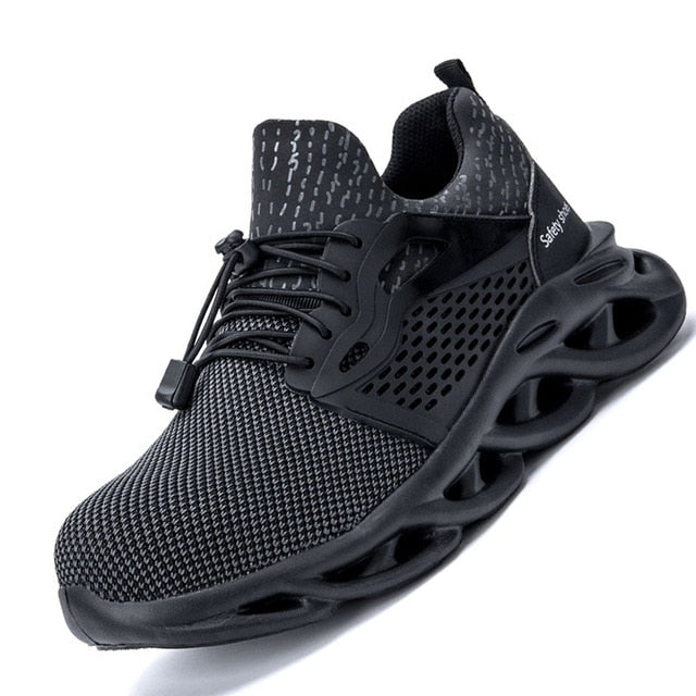 Men's Eco-Friendly Steel Toe Work Shoes - Safe & Sustainable Comfort