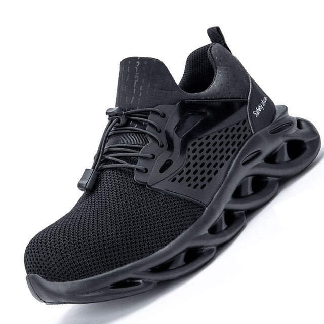 Men's Eco-Friendly Steel Toe Work Shoes - Safe & Sustainable Comfort