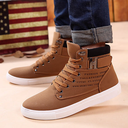 Men's Cozy Lace-up Winter Boots - Warm & Stylish