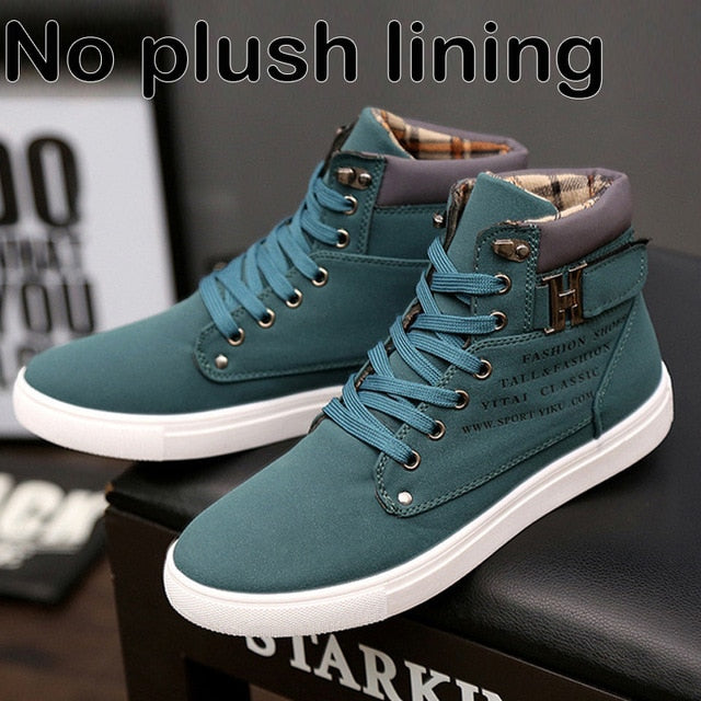 Men's Cozy Lace-up Winter Boots - Warm & Stylish