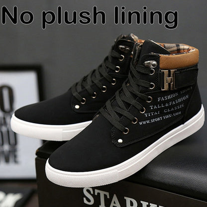 Men's Cozy Lace-up Winter Boots - Warm & Stylish