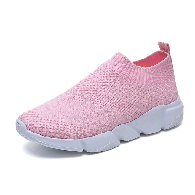 Women's Mesh Platform Sneakers - Effortless Style & Breathability