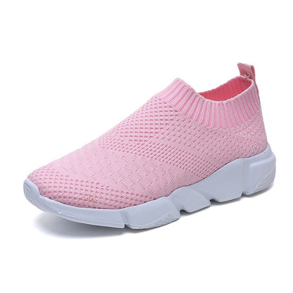 Women's Mesh Platform Sneakers - Effortless Style & Breathability