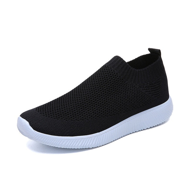 Women's Mesh Platform Sneakers - Effortless Style & Breathability