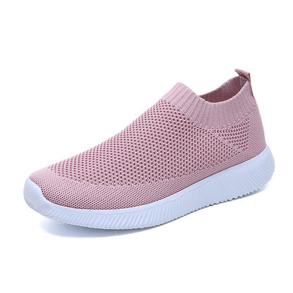 Women's Mesh Platform Sneakers - Effortless Style & Breathability