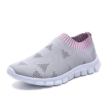 Women's Mesh Platform Sneakers - Effortless Style & Breathability