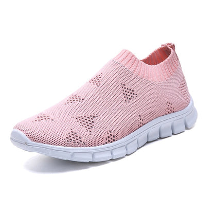 Women's Mesh Platform Sneakers - Effortless Style & Breathability