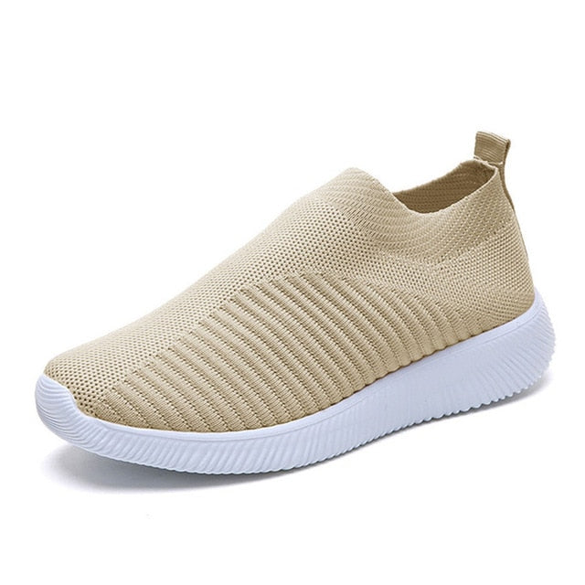 Women's Mesh Platform Sneakers - Effortless Style & Breathability