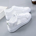 Eco-Friendly White PU Sneakers - Chic Style Meets Sustainability