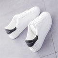 Fashion Shoes Women's Vulcanize Shoes Spring New Casual Classic Solid Color PU Leather Shoes Women Casual White Shoes Sneakers