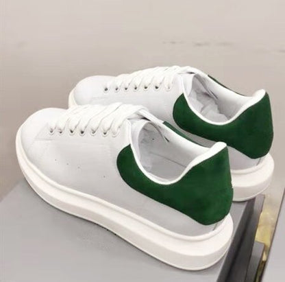 HKSZ Luxury Men's Sneakers - Breathable White Casual Shoes