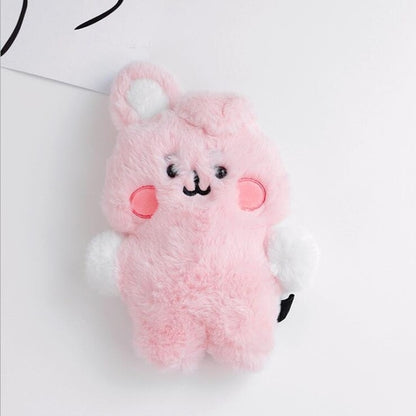 Korean Super Star Plush Animal Keychain – Soft BTS Cartoon Doll Gift