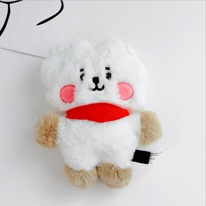 Korean Super Star Plush Animal Keychain – Soft BTS Cartoon Doll Gift