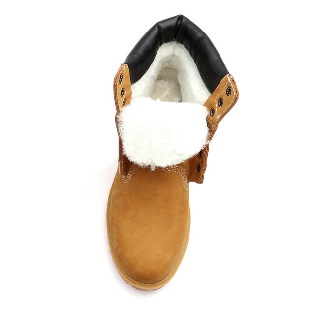 Men's Genuine Leather Ankle Boots - Stylish and Warm