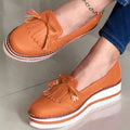 KHTAA Women's Tassel Bowtie Loafers - Chic & Comfortable Flats