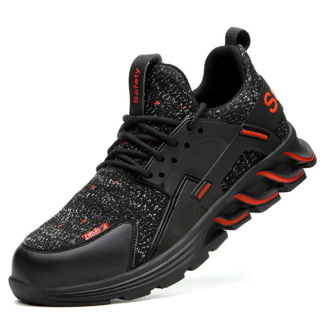 Men's Lightweight Safety Shoes - Breathable Comfort & Maximum Protection