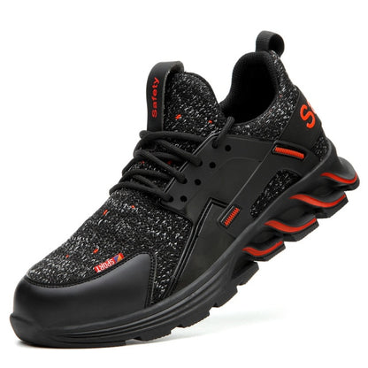 Men Work Safety Shoes Lightweight Nail Penetration Resistance Flexibility Steel Toecap Anti-smashing Outdoor Wearable