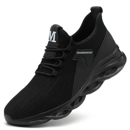 Men Work Safety Shoes Lightweight Nail Penetration Resistance Flexibility Steel Toecap Anti-smashing Outdoor Wearable
