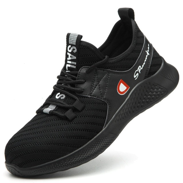 Men Work Safety Shoes Lightweight Nail Penetration Resistance Flexibility Steel Toecap Anti-smashing Outdoor Wearable