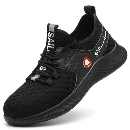 Men Work Safety Shoes Lightweight Nail Penetration Resistance Flexibility Steel Toecap Anti-smashing Outdoor Wearable