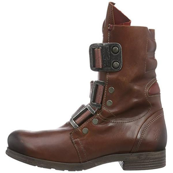 Men's Stylish PU Leather Motorcycle Boots - Comfort & Durability