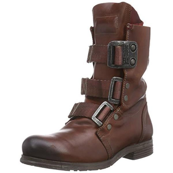 Men's Stylish PU Leather Motorcycle Boots - Comfort & Durability