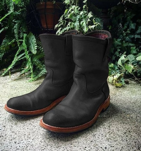 Men's Retro Ankle Boots - Stylish & Versatile