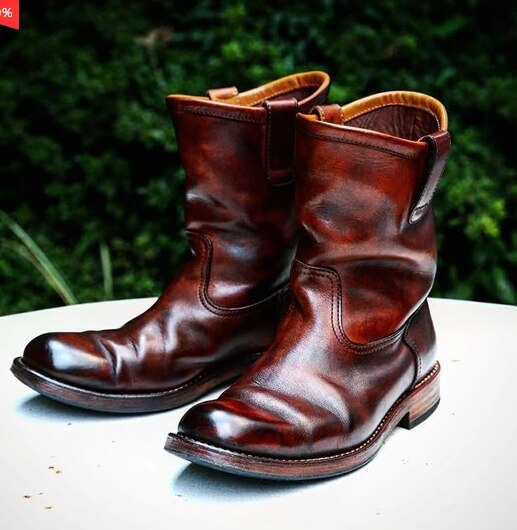 Men's Retro Ankle Boots - Stylish & Versatile