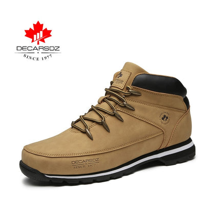 Men Basic Boots Shoes Men 2020 Autumn Winter Fashion Casual Boots Men Brand Ankle Botas New leather Classic Lace-up Men Boots