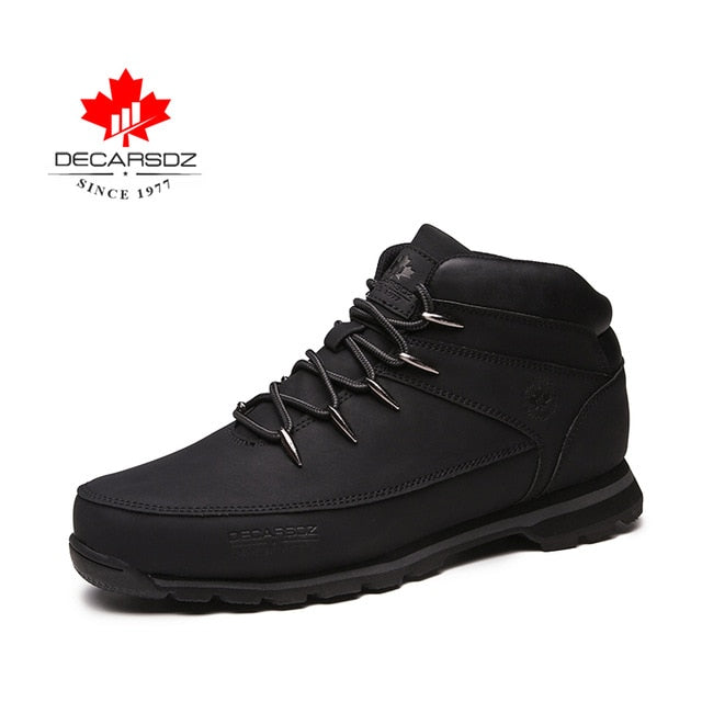 Men Basic Boots Shoes Men 2020 Autumn Winter Fashion Casual Boots Men Brand Ankle Botas New leather Classic Lace-up Men Boots
