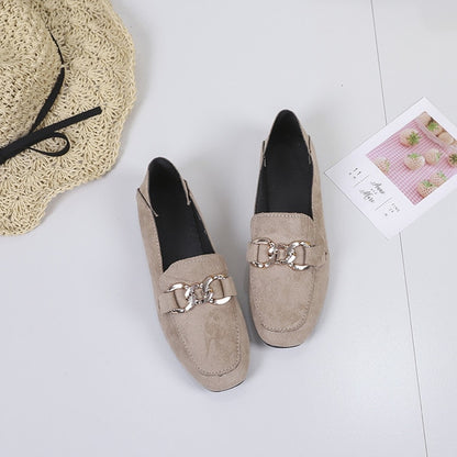 Spring 2020 Loafers Woman New Flat Shoes Square Toe And Shallow Mouth Web Celebrity  Shoes Fashion Soft Sole Gourd Ladle Shoes
