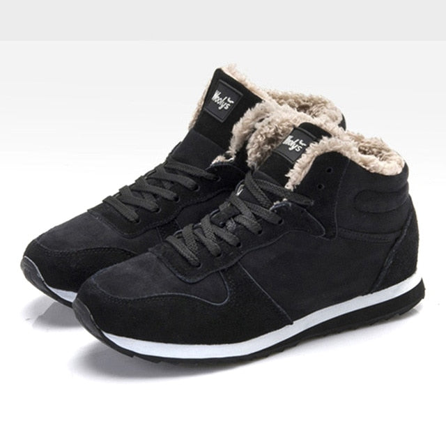 KAMUCC Men's Winter Ankle Snow Boots - Warm & Stylish