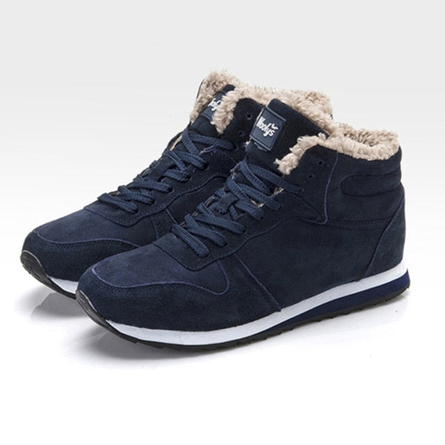 KAMUCC Men's Winter Ankle Snow Boots - Warm & Stylish