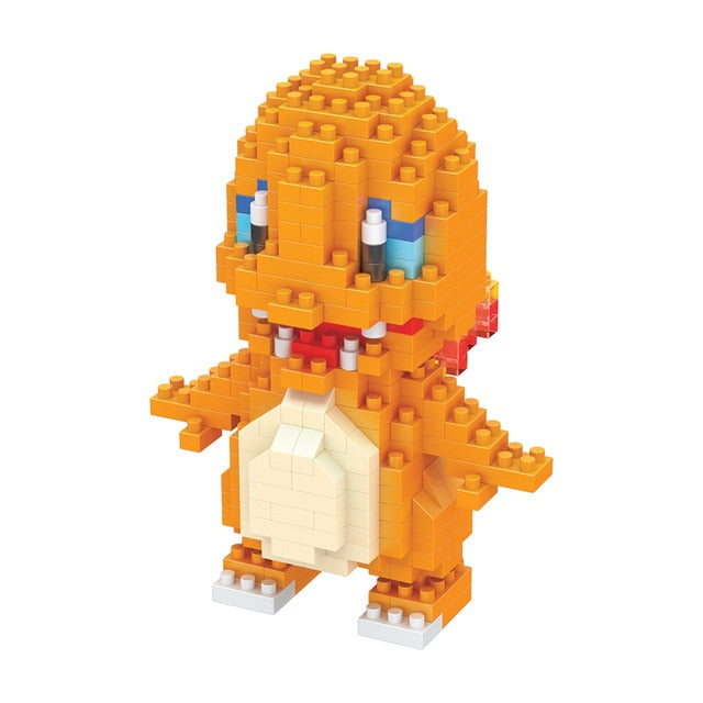 Small Building Pokemon Blocks Small Cartoon Picachu Animal Model Education Game Graphics Bricks Pokemon Toys