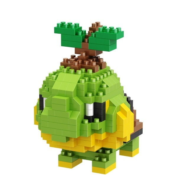 Small Building Pokemon Blocks Small Cartoon Picachu Animal Model Education Game Graphics Bricks Pokemon Toys