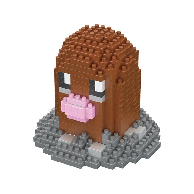 Small Building Pokemon Blocks Small Cartoon Picachu Animal Model Education Game Graphics Bricks Pokemon Toys