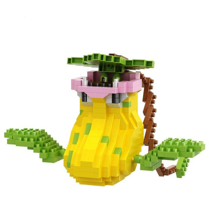 Small Building Pokemon Blocks Small Cartoon Picachu Animal Model Education Game Graphics Bricks Pokemon Toys