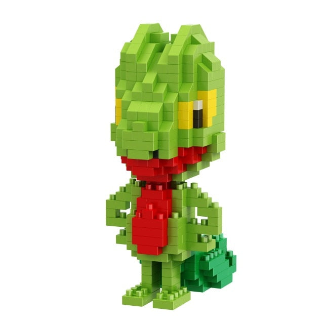 Small Building Pokemon Blocks Small Cartoon Picachu Animal Model Education Game Graphics Bricks Pokemon Toys