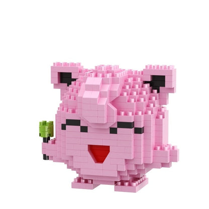 Small Building Pokemon Blocks Small Cartoon Picachu Animal Model Education Game Graphics Bricks Pokemon Toys