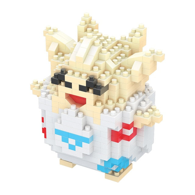 Small Building Pokemon Blocks Small Cartoon Picachu Animal Model Education Game Graphics Bricks Pokemon Toys