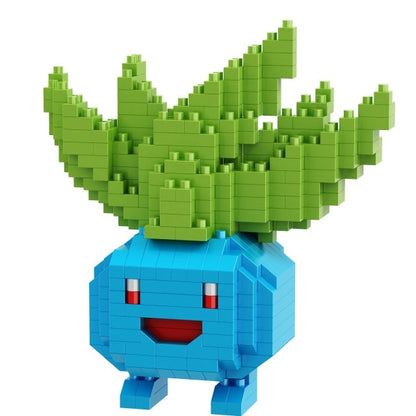 Small Building Pokemon Blocks Small Cartoon Picachu Animal Model Education Game Graphics Bricks Pokemon Toys