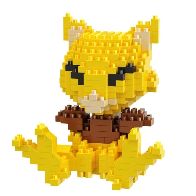 Small Building Pokemon Blocks Small Cartoon Picachu Animal Model Education Game Graphics Bricks Pokemon Toys