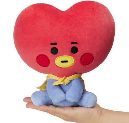 Korean Super Star Plush Animal Keychain – Soft BTS Cartoon Doll Gift
