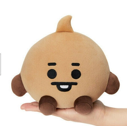 Korean Super Star Plush Animal Keychain – Soft BTS Cartoon Doll Gift